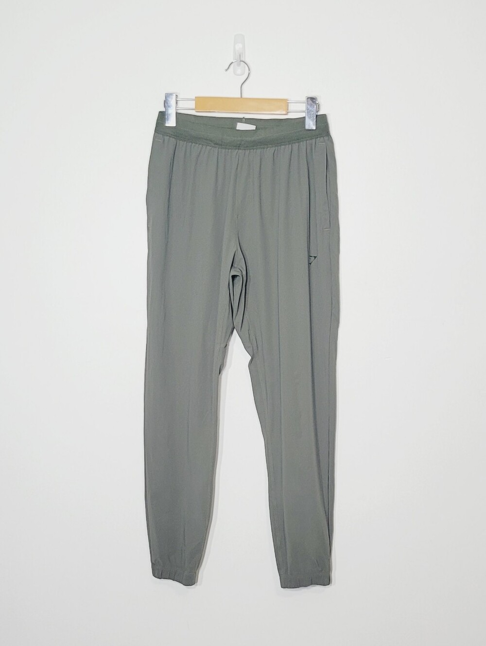 Gymshark Hunter Green Women's Workout Track Pants Pockets Elastic Waist Feet Med